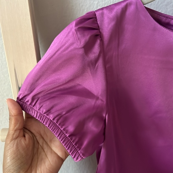SATEEN FUSHIA DRESS | SACOOR BROTHERS | Size 4 - Picture 8 of 8